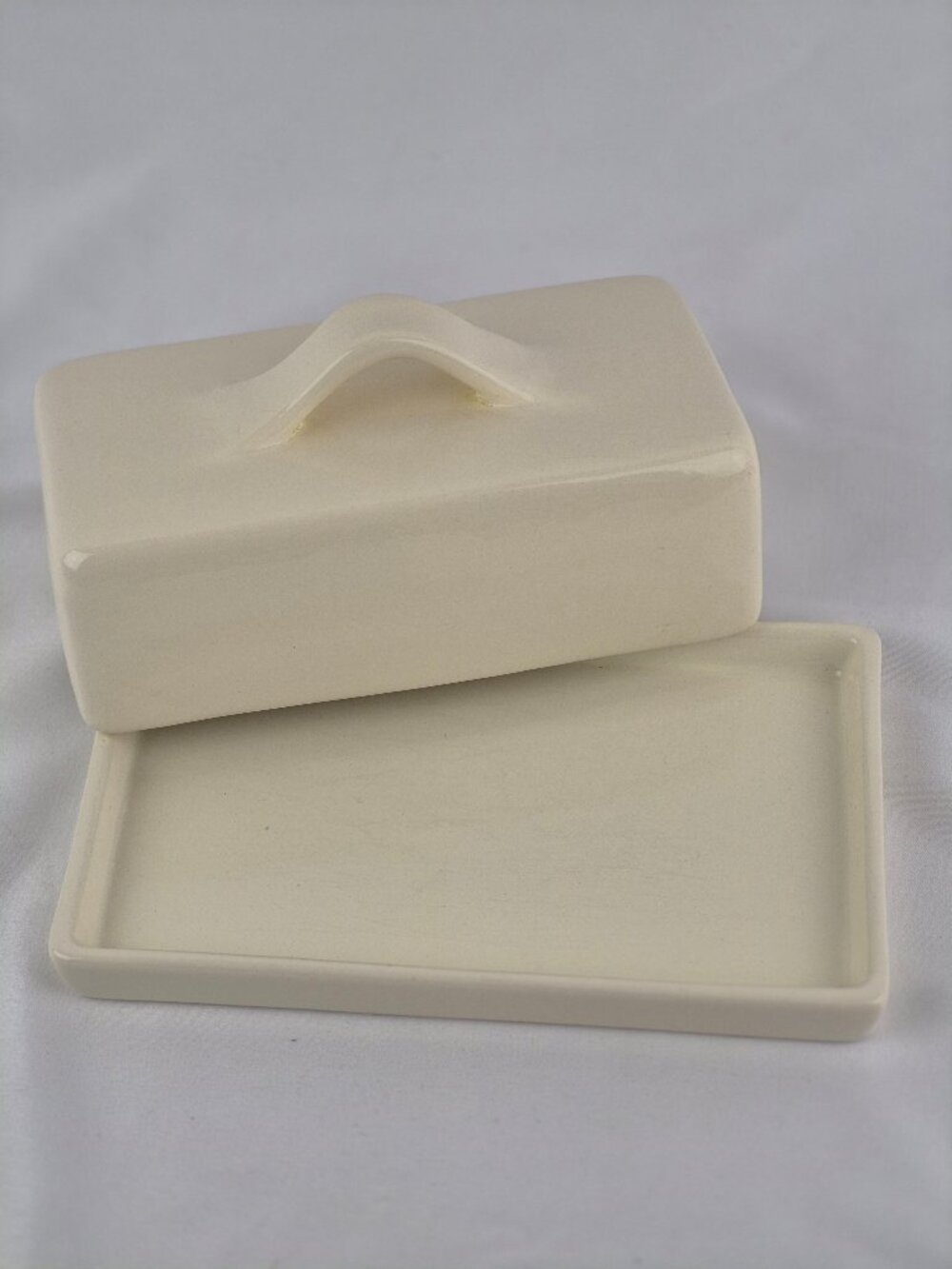 Pottery Barn Barbara Eigen Butter Dish Quarter Pound Tray and Lid